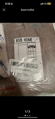 Self adhesive curtains light brown