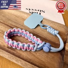 Handwoven Mobile Phone Adjustable Universal Lanyard WristStrap Rope New