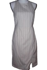 Banana Republic sleeveless Blue Striped Fully lined Dress Size 4