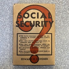 Social Security by Edward Ochsner 1936