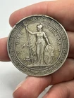 SILVER - WORLD COIN - 1900 Great Britain 1 Trade Dollar - World Silver Coin *925