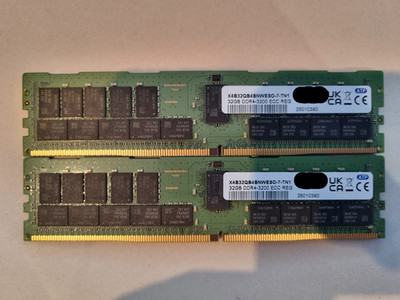 2 x 32GB DDR4-3200 ECC REG ATP-RAM  (Premium Klasse) Latenz:2-5 (schnell)