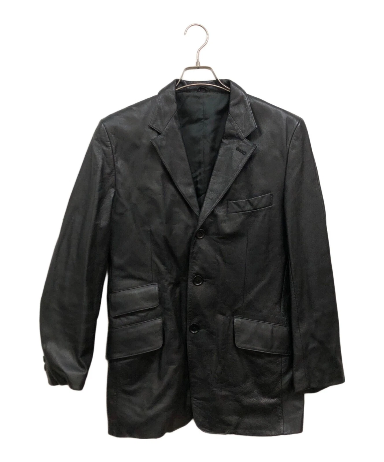 Paul Smith London Leather 3-Button Tailored Jacket Men's Size M Black image 1