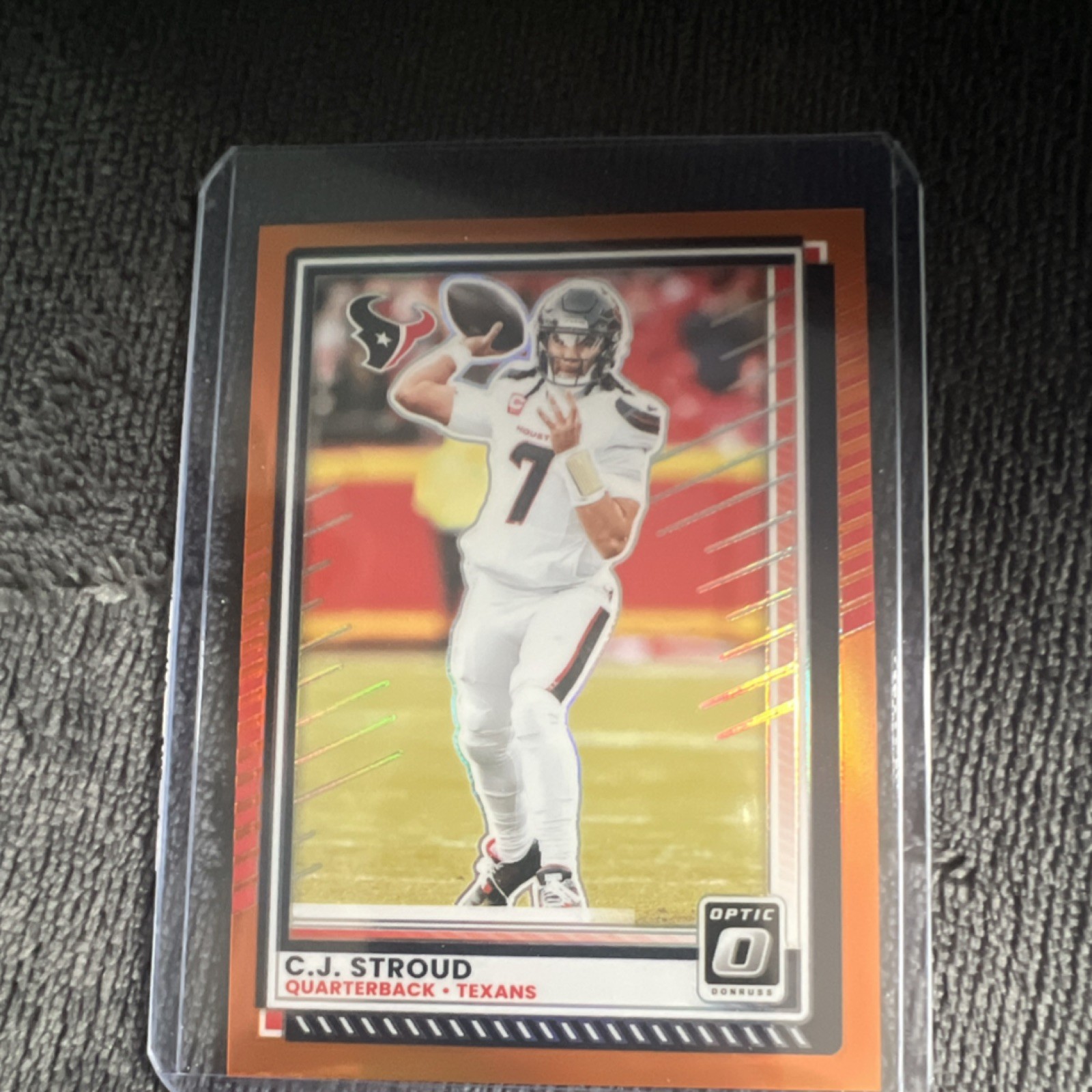 2024 Panini Donruss Optic Aqua Prizm C.J. Stroud Texans #76 Football Card /299