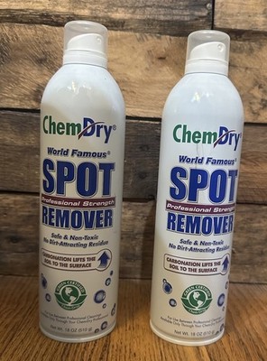 2 Cans Chem Dry Professional Strength Spot Remover Concentrated 18 Oz