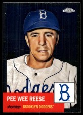 Pee Wee Reese 2022 Topps Chrome Platinum Anniversary #341 Brooklyn Dodgers