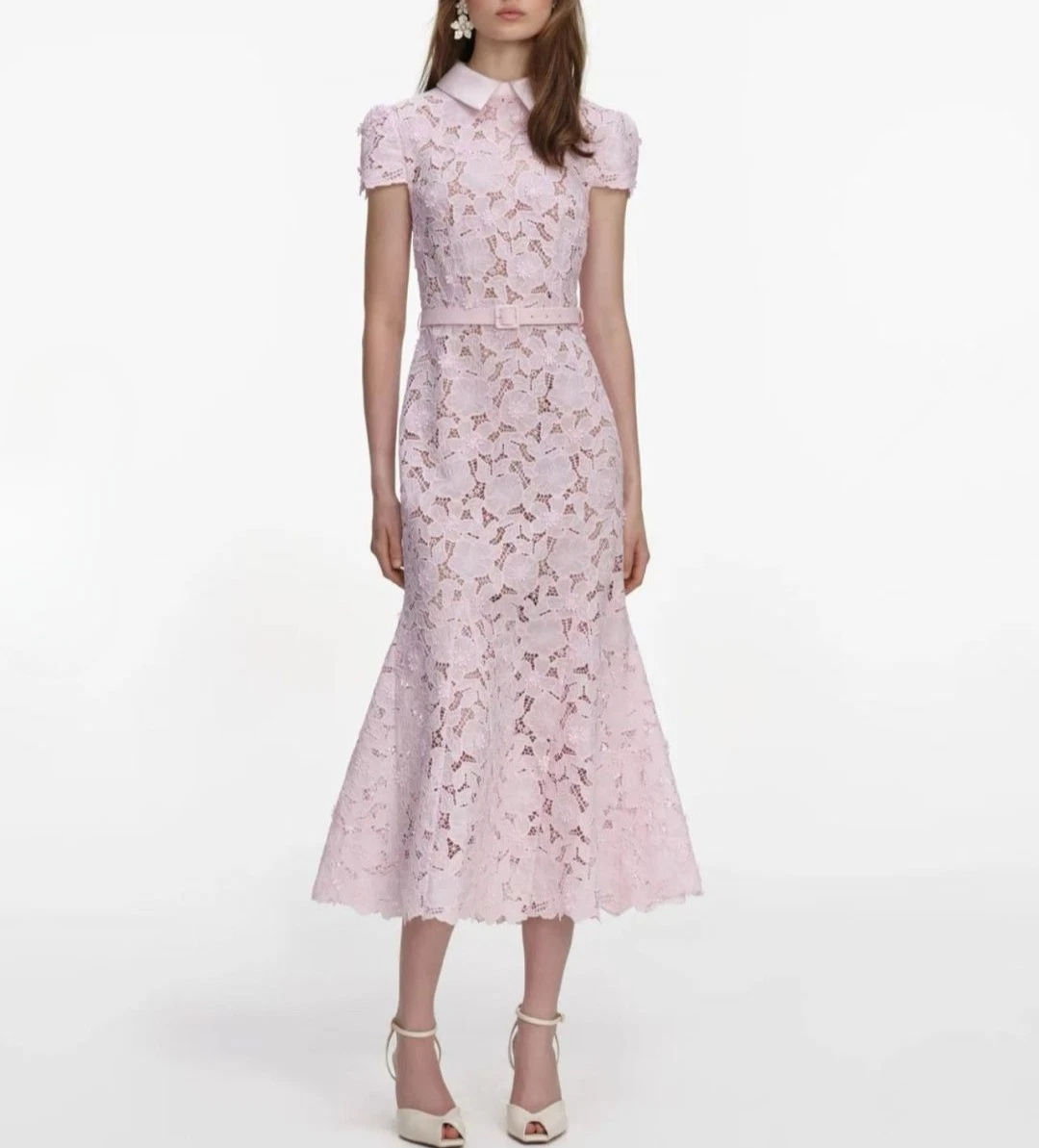 showpo pink lace dress Olivia Pink Bodycon Short Lace Dress