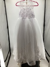 469. Unbranded Girl's Special Occasion Dress in White Size 10