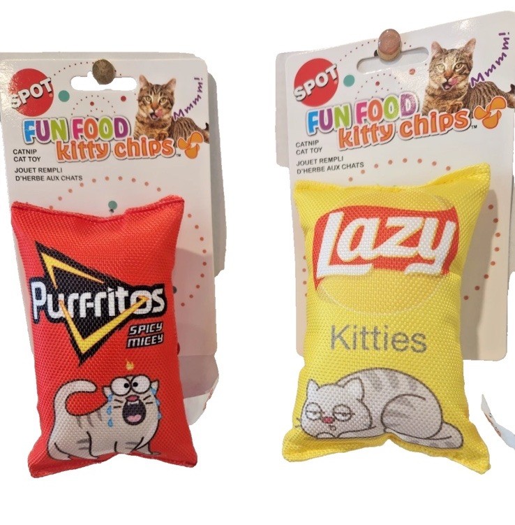Spot Fun Food Kitty Chips, Catnip Cat Toys  -