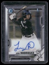 2021 Bowman #CPA-JRO Jose Rodriguez Chrome Prospect Autographs