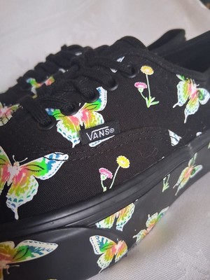 Size 9.5M 11W - VANS Authentic Stackform Black Glow in Dark Butterfly