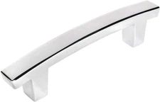 25 Pack -  5235CH Polished Chrome Contemporary Cabinet Hardware Handle Pull - 3"