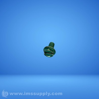 Electrical Green Hex Head Grounding Screw FNIP