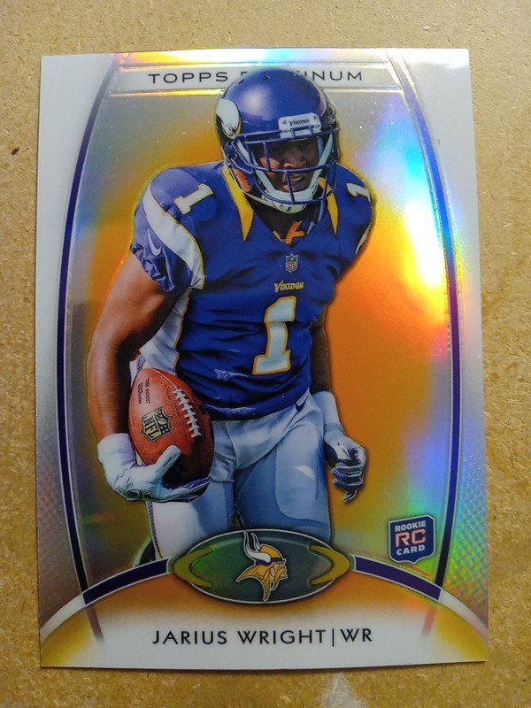 2012 Topps Platinum Orange Jarius Wright RC #135