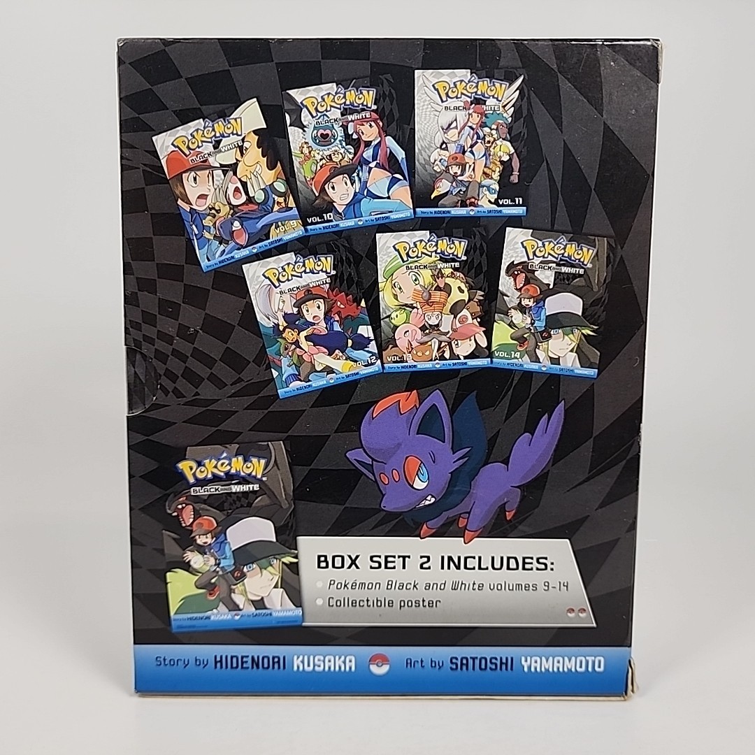 Pokemon Black & White English Manga Complete Set Box Sets 1, 2