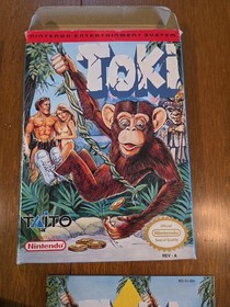 Toki Nintendo NES Complete Game in Box Authentic, Working Cib