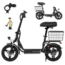 Bodywel Electric Scooter with Seat Adults E Scooter City Commuter Ebike 20MPH