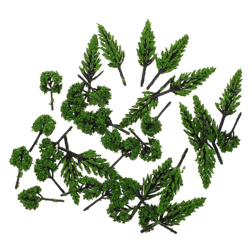  30 sztuk Mini Drzewa Rękodzieło Miniaturowe dekoracje do modeli Architektura krajobrazu - Zdjęcie 2 z 17