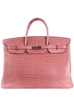 HERMÈS PINK 2013 BIRKIN 40CM MATTE ALLIGATOR LEATHER BAG
