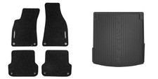 Frogum Fußmattensatz Autoteppich + Kofferraumwanne für Audi A4 8EC B7