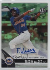 2021 Bowman Platinum Top Prospects Green 14/99 Freddy Valdez #TOP-64 Auto 6o3