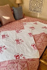Cabbages And Roses Hatley Cerise Giant Cushion Covers x 2