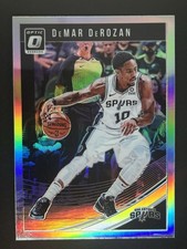 2018-19 PANINI OPTIC DEMAR DEROZAN #13 SILVER PRIZM CARD