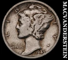 1943-S Mercury Dime- Silver- Scarce Better Date No Reserve #J3951