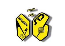 Rock Shox SID Brain 2012 Mountain Bike Cycling Decal Sticker Adhesive Yellow