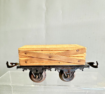 BING Spur O Blockholzwagen mit Schnittholz Originalholz !  selten um 1920 a