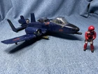 GI Joe Cobra Rattler Plane & Pilot Wild Weasel Vintage ARAH 1984 Incomplete