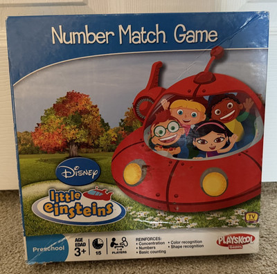 Little Einsteins Number Match Board Game Puzzle Disney Learning 1 piece missing