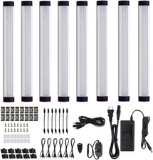 AIBOO 12V LED Under Cabinet Lighting Bar Dimmable Counter Shelf Display Lighting