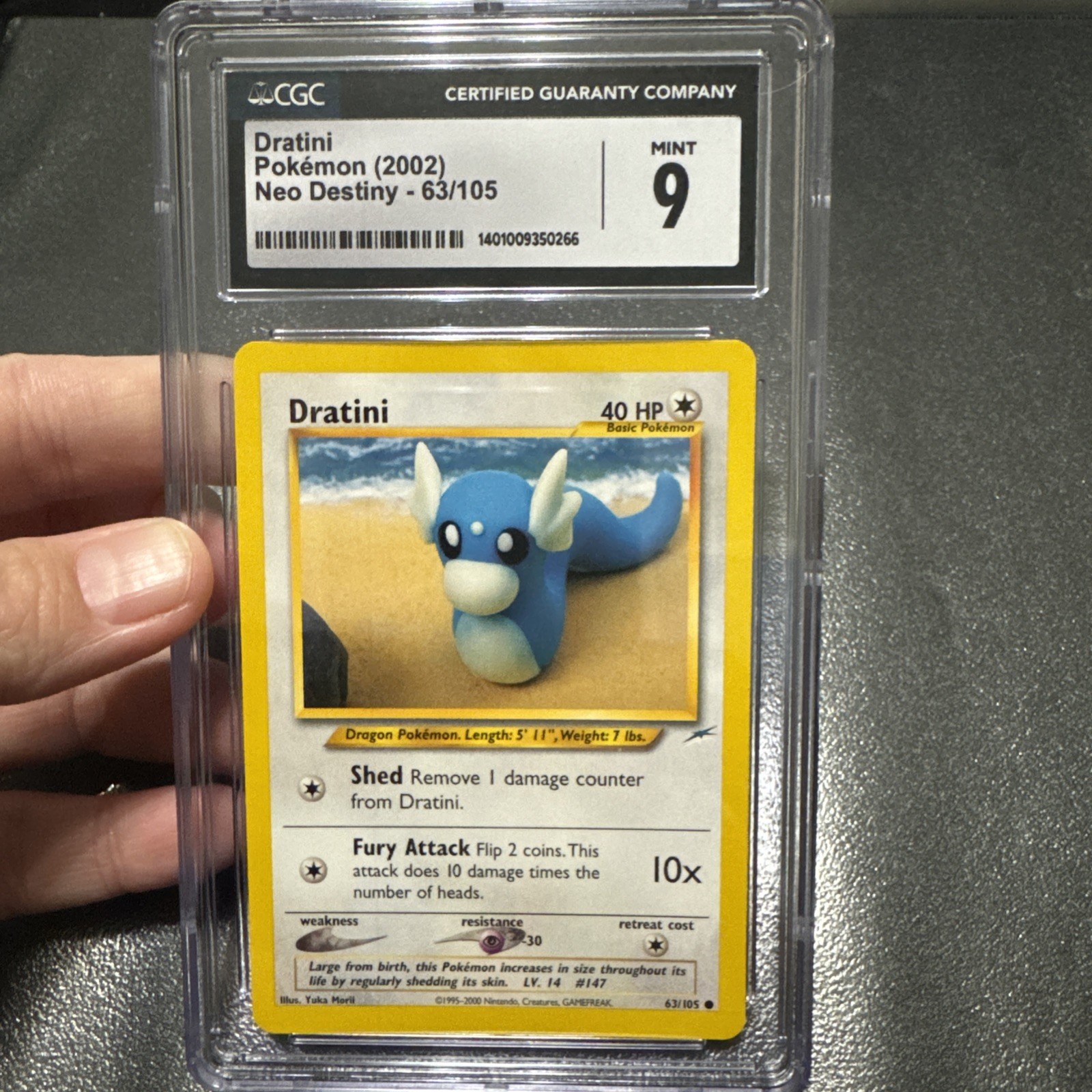 Dratini 2002 Neo Destiny 63/105 CGC 9 Pokemon