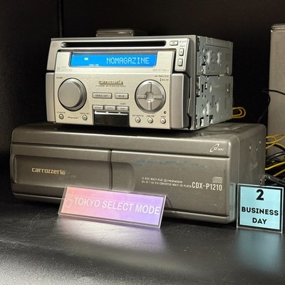 Pioneer Carrozzeria FH-P9900MD & CDX-P1210 12 Disc CD Changer 1999 Vintage Stock