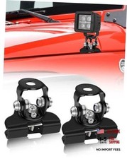 Black 304 Stainless Steel Hood Mounts - Clamp Lights for Hood Clamps