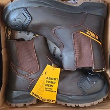 DEWALT East Haven Size 7 Brown Water-Resistant Steel Toe Cap Safety Dealer Boots