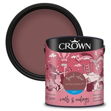 Crown Paint winter cherry Matt  Emulsion Walls & Ceilings 2.5L
