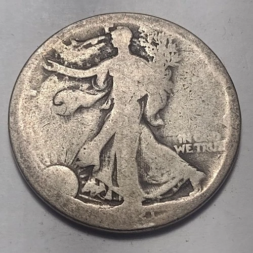 1921 Walking Liberty Half Dollar Key Date AG