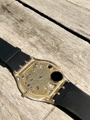 Rare Swatch Skin “Golden Jelly” SFK101: Ultra-Thin | New Battery +