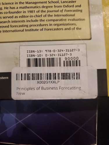 Principles of Business Forecasting by Keith Ord and Robert Fildes (2012, Hardcover) for sale ...