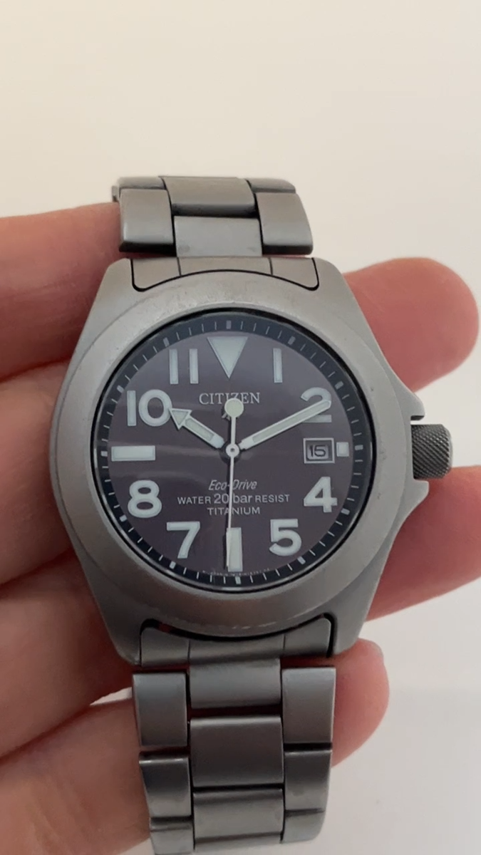 Citizen 7828‐H09971 ProMaster Eco-Drive Titanium watch - 'Ray