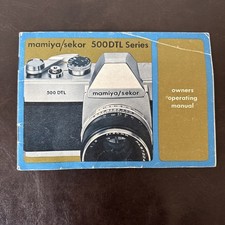 Mamiya / sekar 500DTL Series Owners Operating Manual