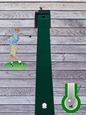#ad Electric Golf Putting Green Mat Automatic Ball Return Indoor Putting Tested New $99.99