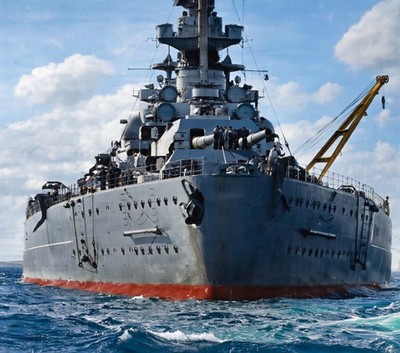 The German battleship Bismarck 11 x 14''  Photo Print