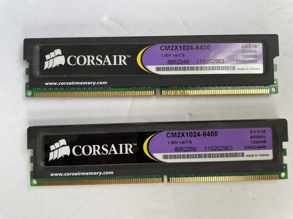 Corsair XMS2 Xtreme Performance 2 1GB Kit (2x1GB) DDR2 RAM CM2X1024-6400 800MHz - Image 2 of 4