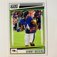 2022 Panini Score Football #182 SAMMY WATKINS BALTIMORE RAVENS tc1