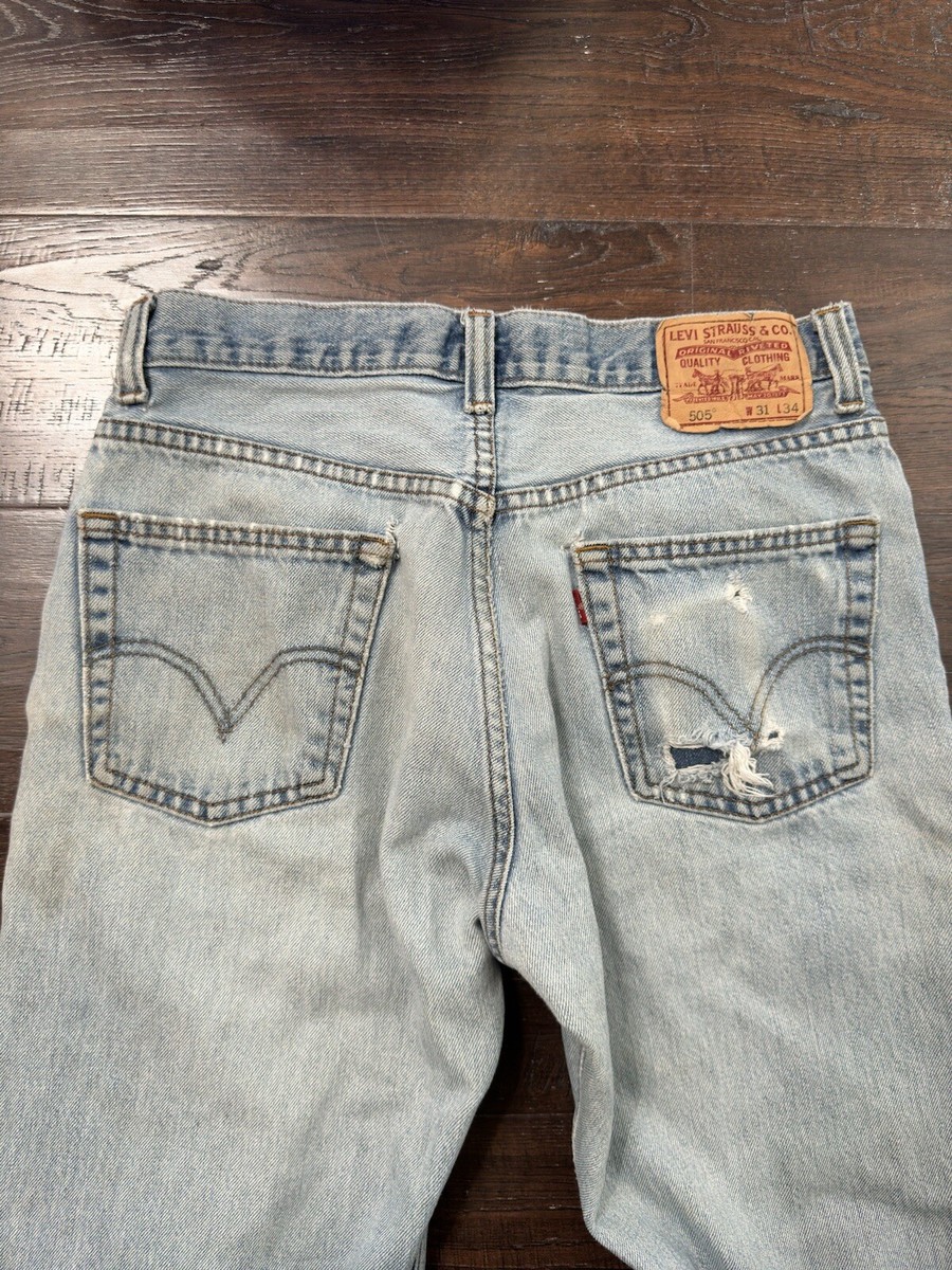 LEVI'S505 W31L30 80s90s Vintage 1990's Levi's 505 Acid Wash