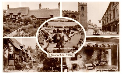 RPPC Stratford Upon Avon Anne Hathaway Real Photo Vintage Postcard-N2-6