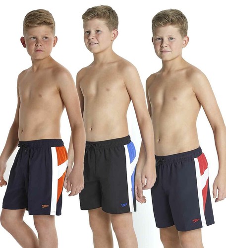 Speedo Boys Watershorts Logo Yoke Splice 15 Inch by Speedo